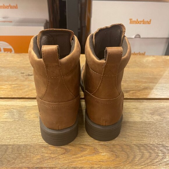 TIMBERLAND WOMEN'S VERONA SQUARE MID LACE BOOT MEDIUM BROWN FULL GR A42N8-EM4 - Picture 3 of 7